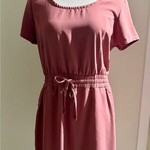 32 Degrees Mauve Midi Dress with Tie Waist